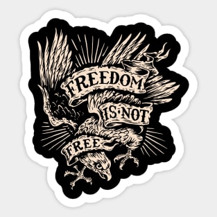 Eagle Freedom Tribute Sticker